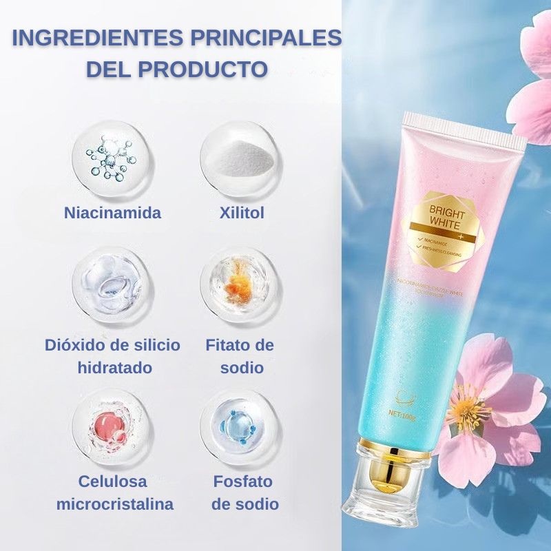 🦷 Pasta dental blanqueadora con niacinamida – ¡Para unos dientes más sanos y más blancos!