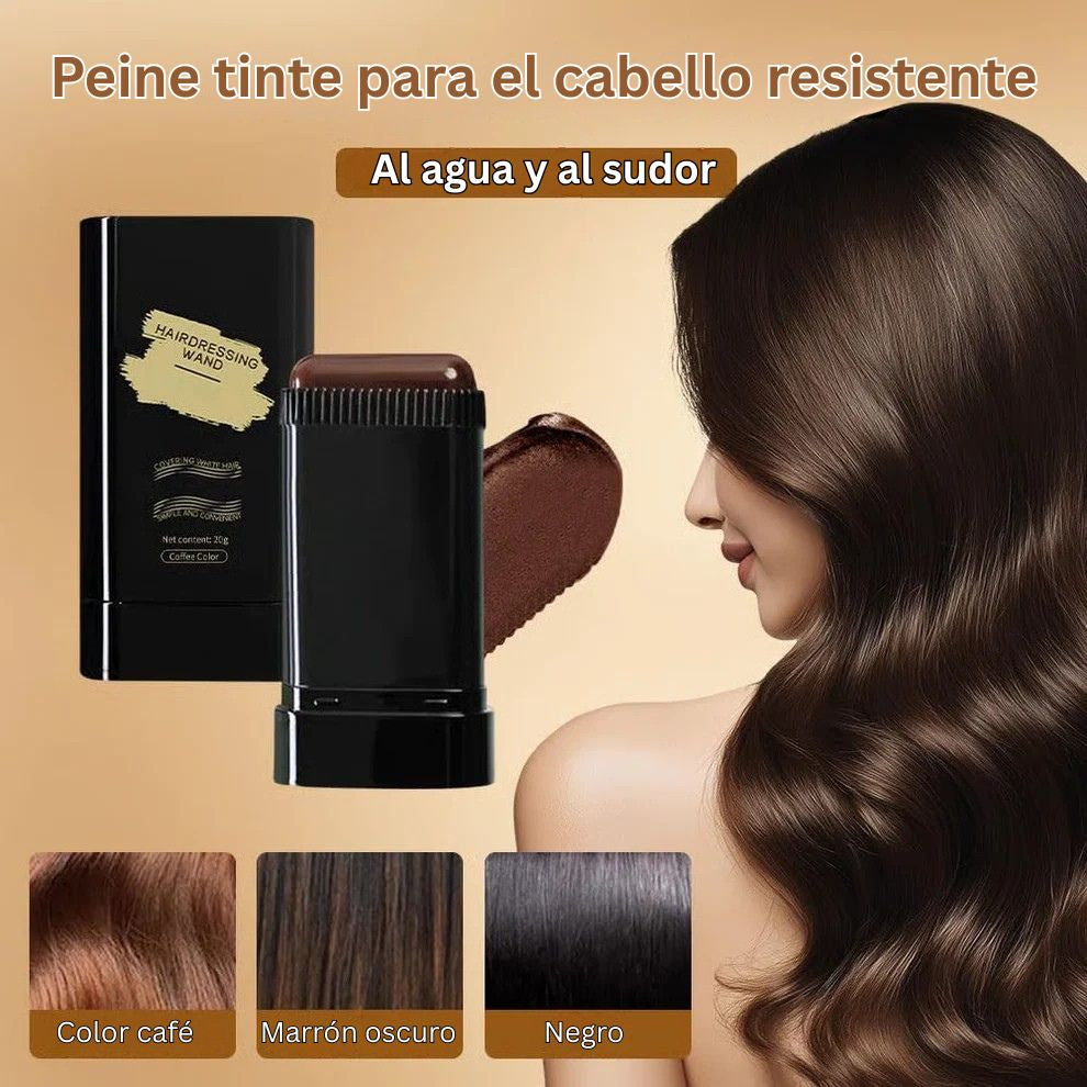 Peine portátil para teñir el cabello y cubrir las canas – Impermeable y resistente al sudor 🔥