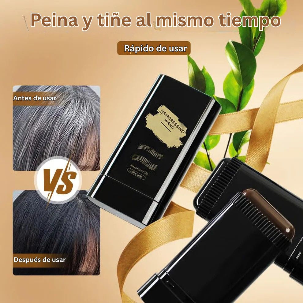 Peine portátil para teñir el cabello y cubrir las canas – Impermeable y resistente al sudor 🔥
