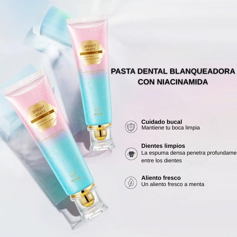 🦷 Pasta dental blanqueadora con niacinamida – ¡Para unos dientes más sanos y más blancos!