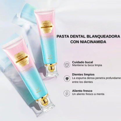 🦷 Pasta dental blanqueadora con niacinamida – ¡Para unos dientes más sanos y más blancos!